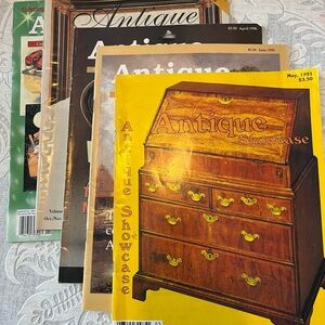 Vintage 1990’s Antique Showcase Magazine Lot of 5